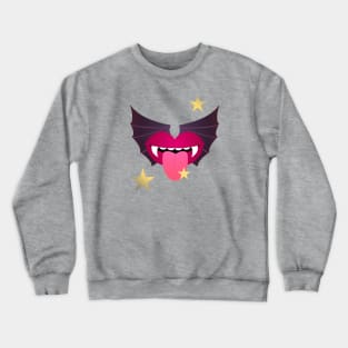 Vampire Kisses the Night Crewneck Sweatshirt